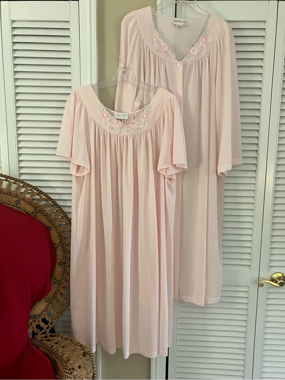 Shadowline  Two Piece Pink Peignoir Set